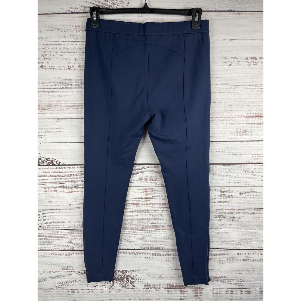 Tory Sport Pants Women's Large Navy Blue Stretch Side Zip Leggings Athletic Yoga - Picture 8 of 8